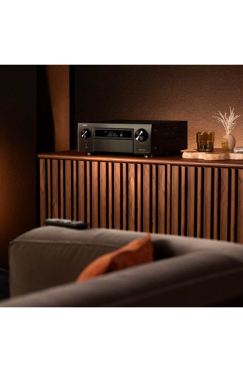 Denon AVR-X6800H 11.4-Channel 8K Home Theater Receiver with Dolby Atmos/DTSX and HEOS Built-In, Alternate, color, Black