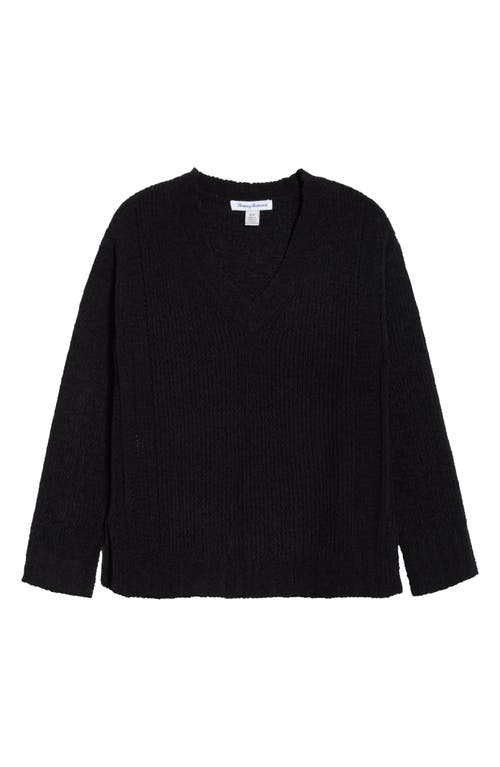Tommy Bahama Malibu Chenille Sweater In Black