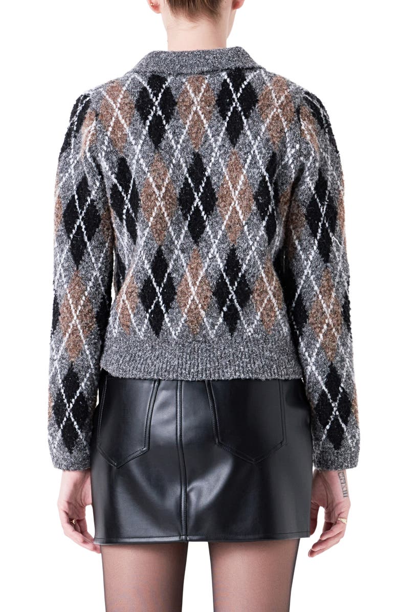 Grey Lab Argyle Sweater, Alternate, color, 