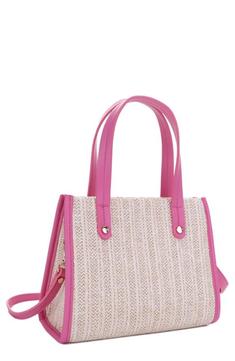 Annabelle Mini Straw Satchel