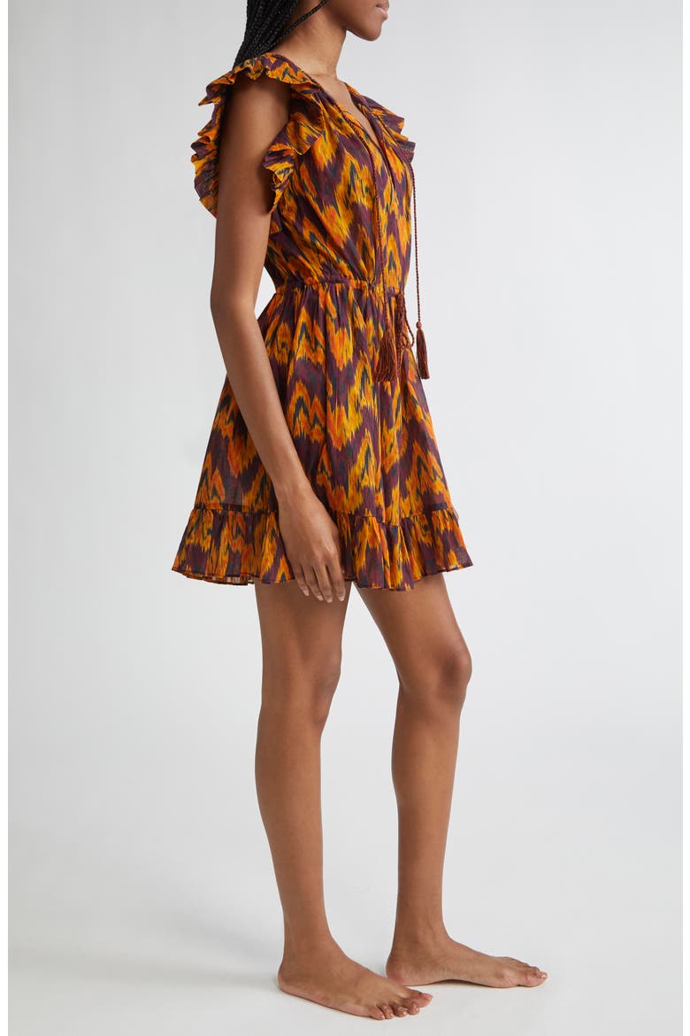 Kalina Cover-Up Minidress, Alternate, color, TERRA