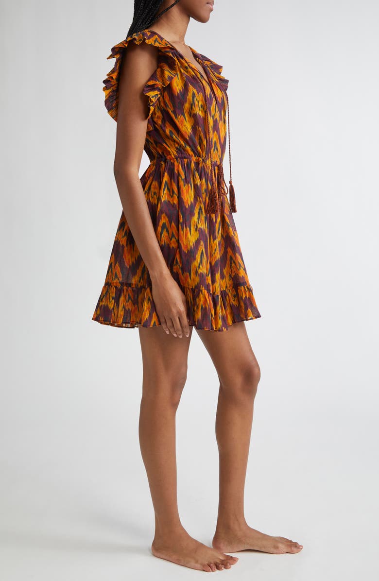 Ulla Johnson Kalina Cover-Up Minidress, Alternate, color, Terra