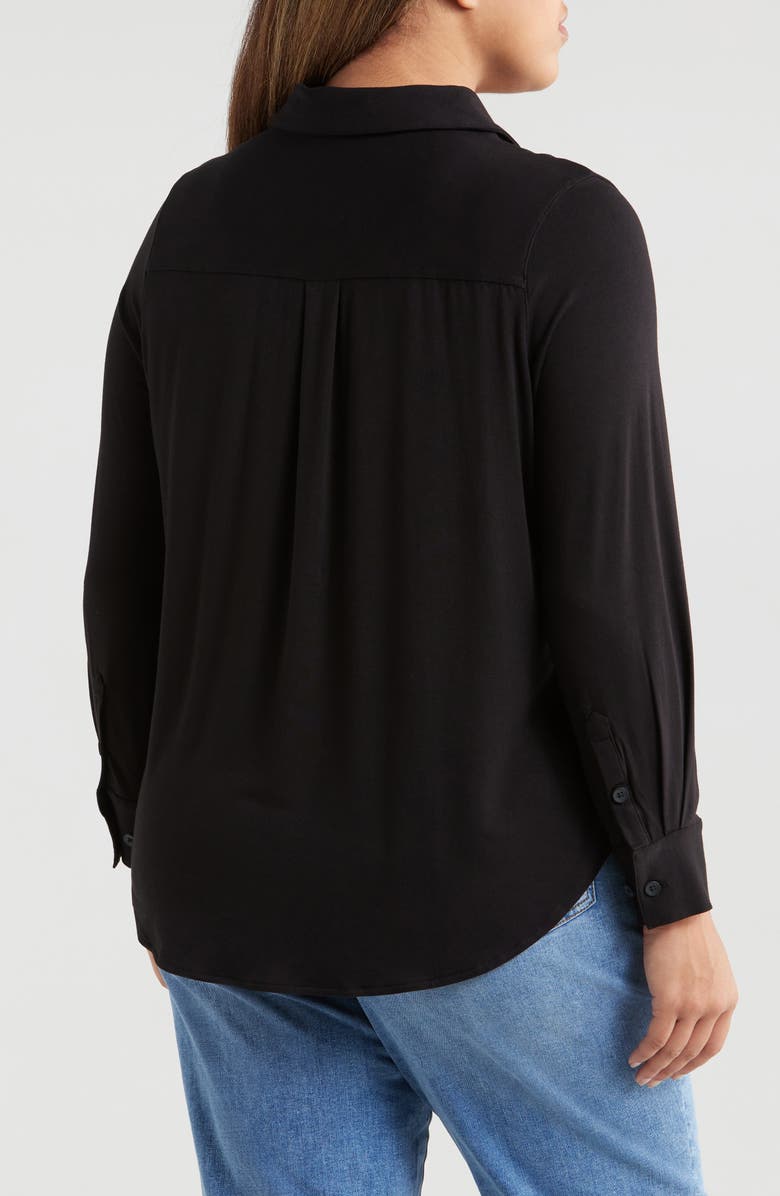 Universal Standard Elbe Button-Up Shirt, Alternate, color,