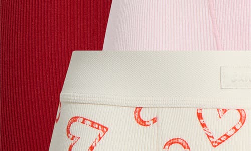 Skims 3-pack Cotton Rib Boxers In Multi