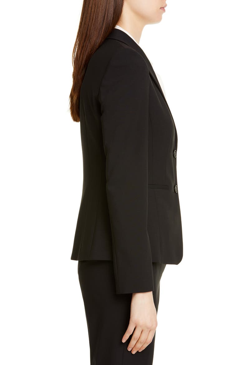 Julea Stretch Wool Jacket, Alternate, color, BLACK