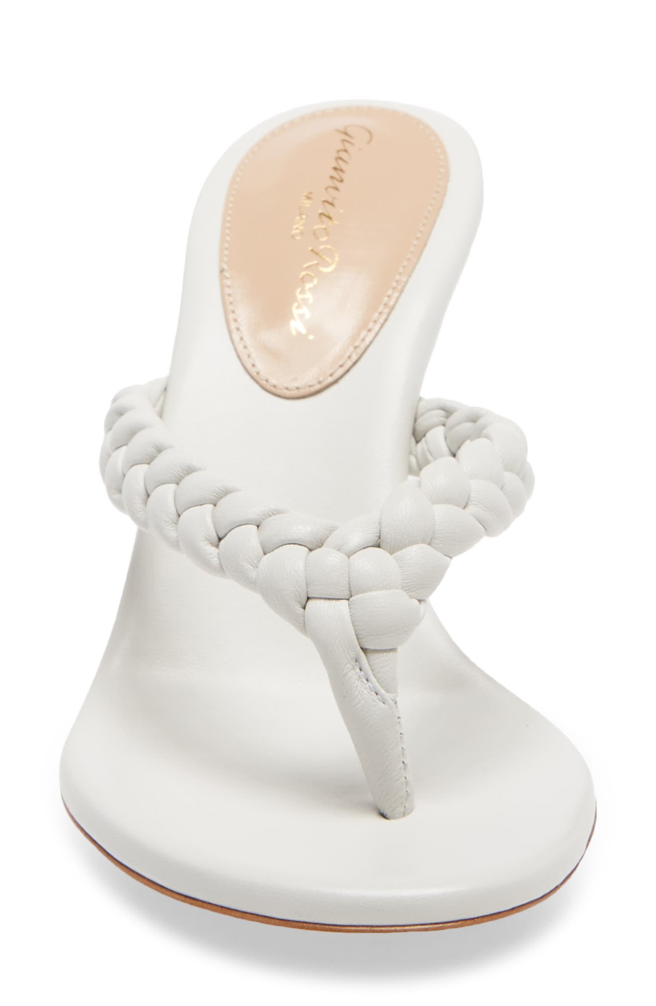 Gianvito Rossi Braided Strap Sandal, Alternate, color, 