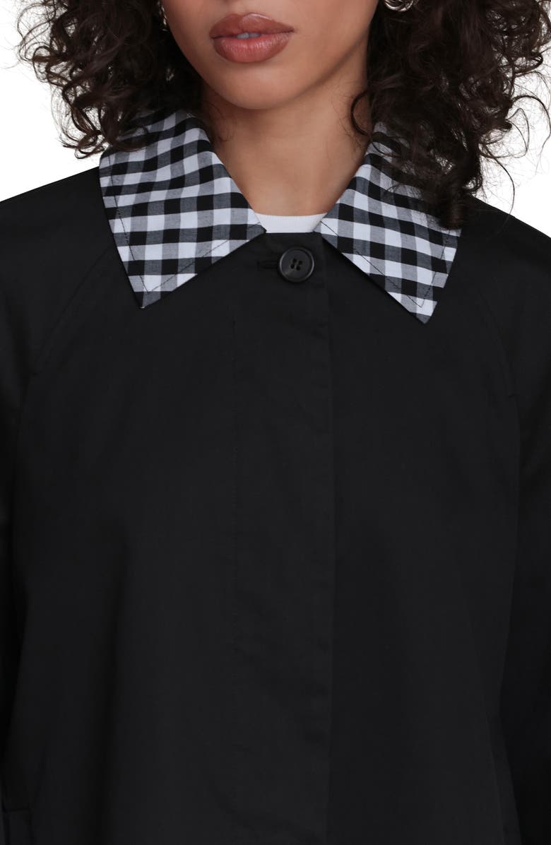 Bagatelle Cropped Trench Jacket, Alternate, color, Black