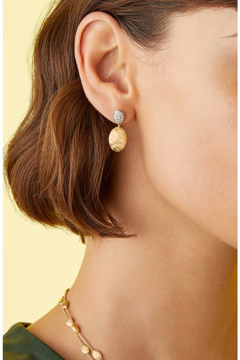 Siviglia 18K Yellow Gold & Diamond Drop Earrings, Alternate, color, YELLOW GOLD