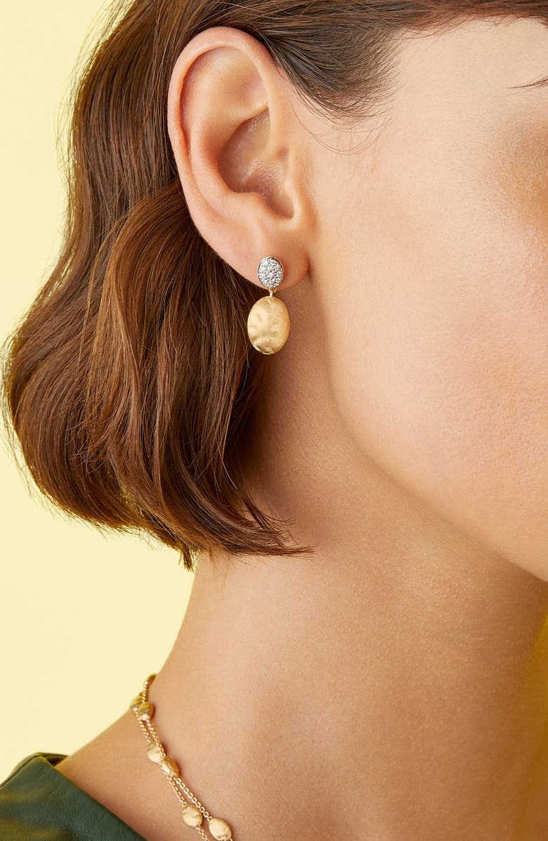 Marco Bicego Siviglia 18K Yellow Gold & Diamond Drop Earrings, Alternate, color,