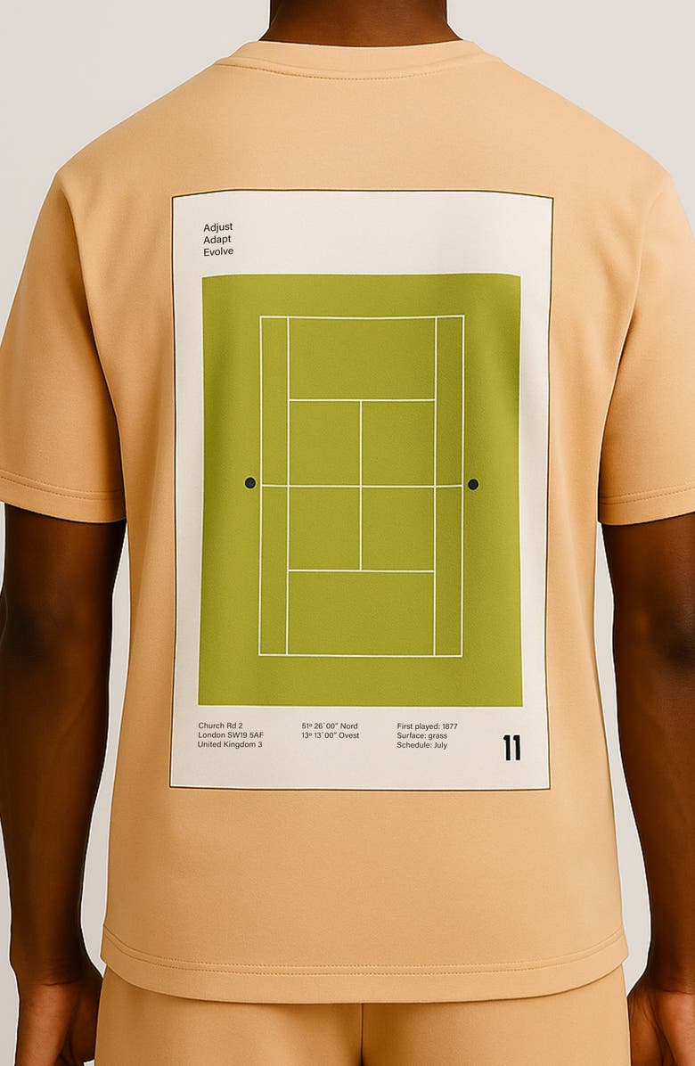 D.RT Homecourt Cotton Graphic T-Shirt, Alternate, color, Peach