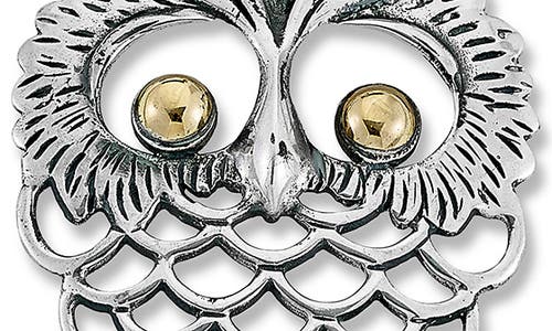 Samuel B. Owl Two-tone Pendant