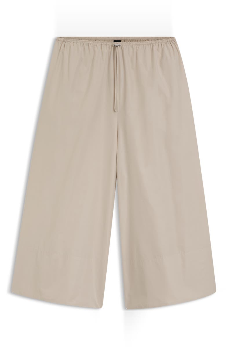 BOSS Tatefa Drawstring Wide Leg Pants, Alternate, color, Pumice Air Cotton