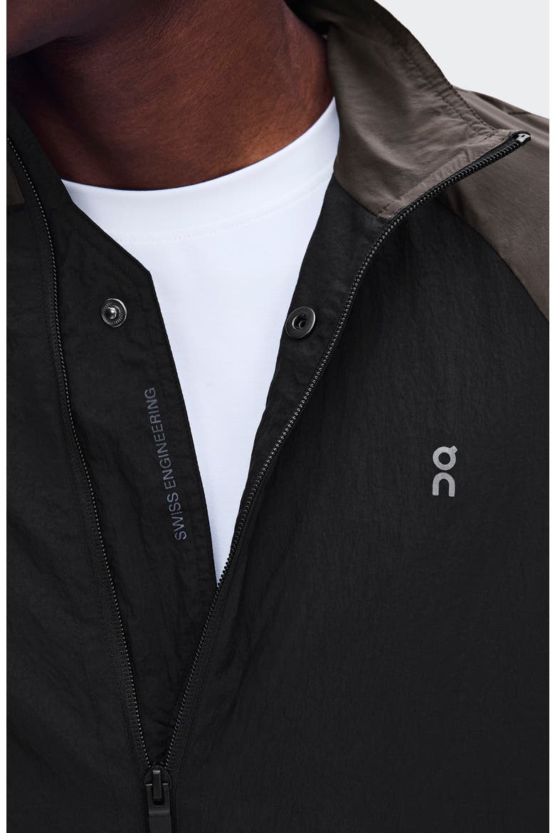 All-Day Track Jacket, Alternate, color, BLACK/ ESPRESSO