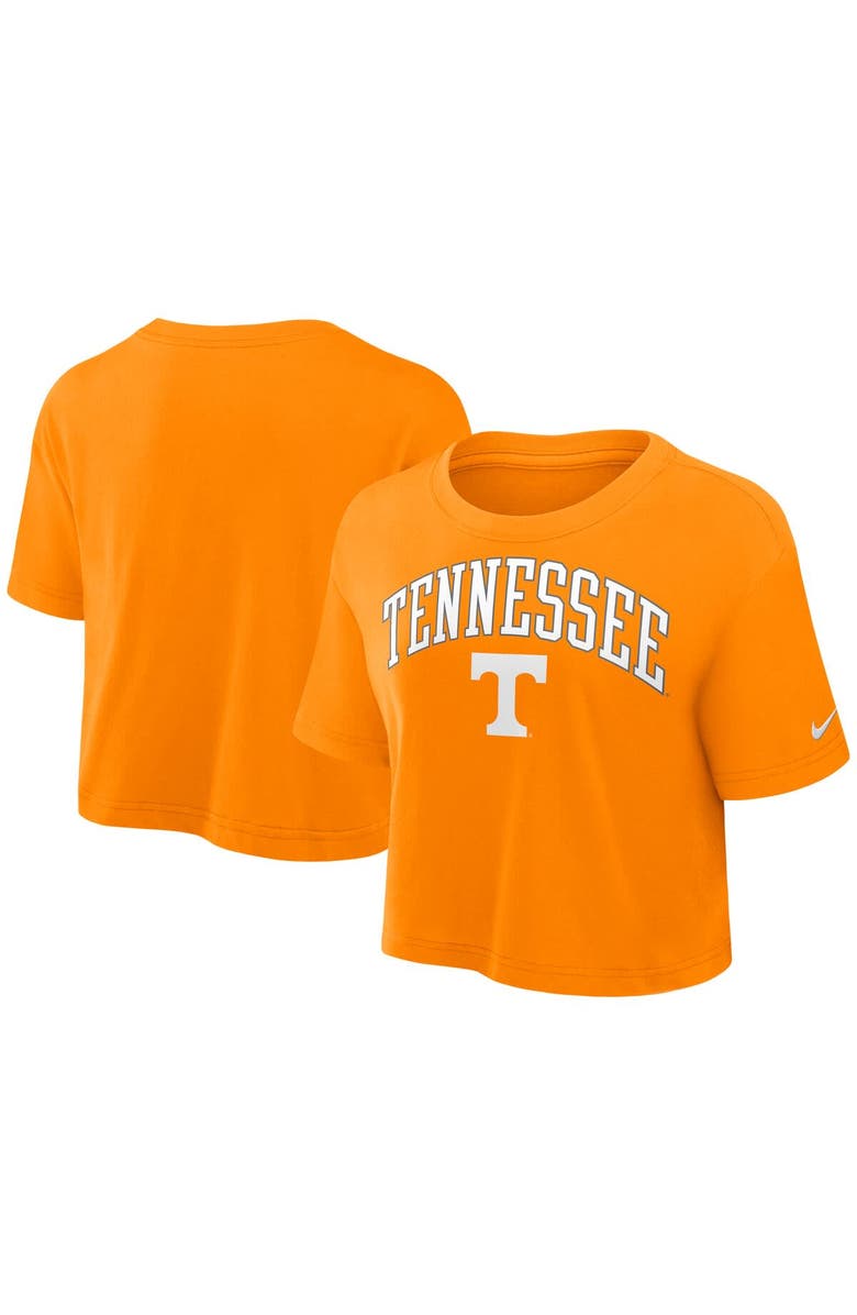 Nike Women's Nike Tennessee Orange Tennessee Volunteers Power Pursuit Athletic Prep Arch Performance Cropped T-Shirt, Main, color,