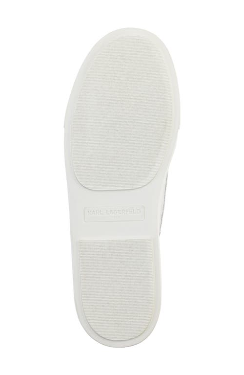 Shop Karl Lagerfeld Paris Cate Pin Logo Sneaker In Silver