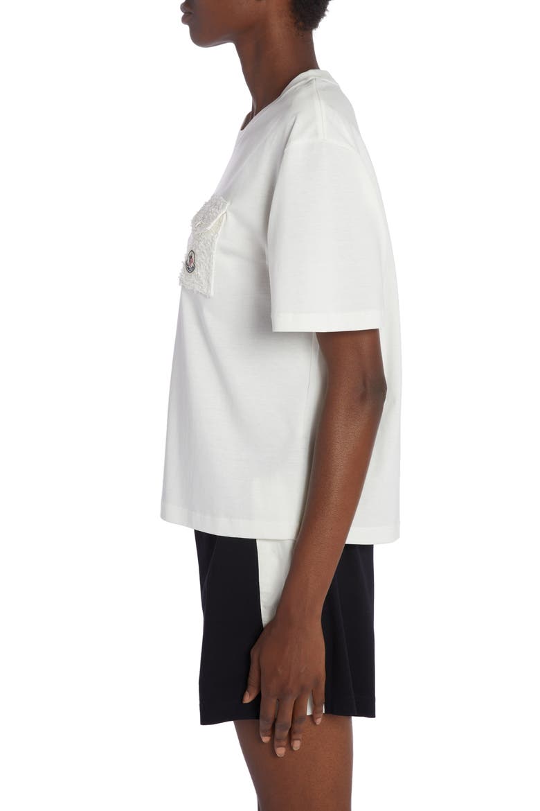 Logo Pocket Cotton Blend T-Shirt, Alternate, color, NATURAL