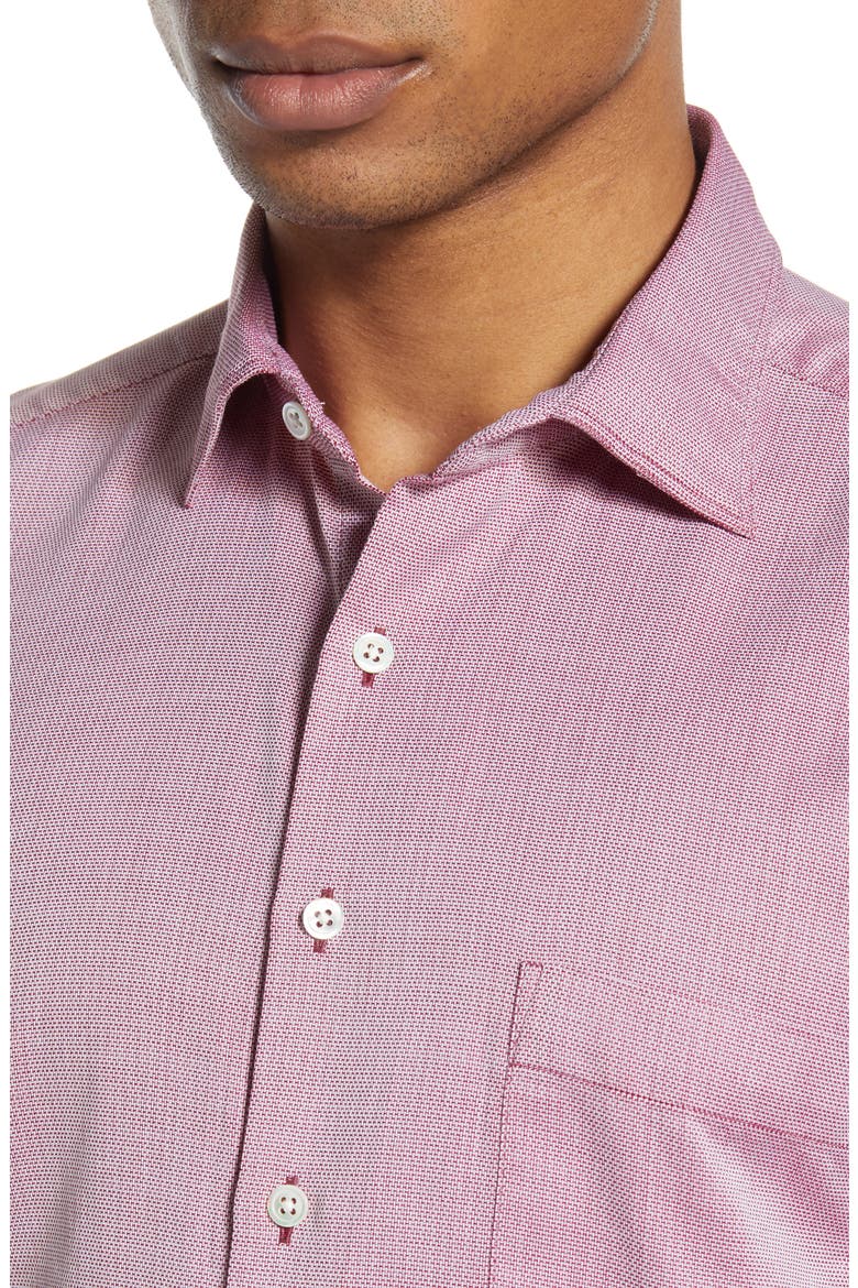 Lora Gorge Regular Fit Button-Up Shirt, Alternate, color, CLARET