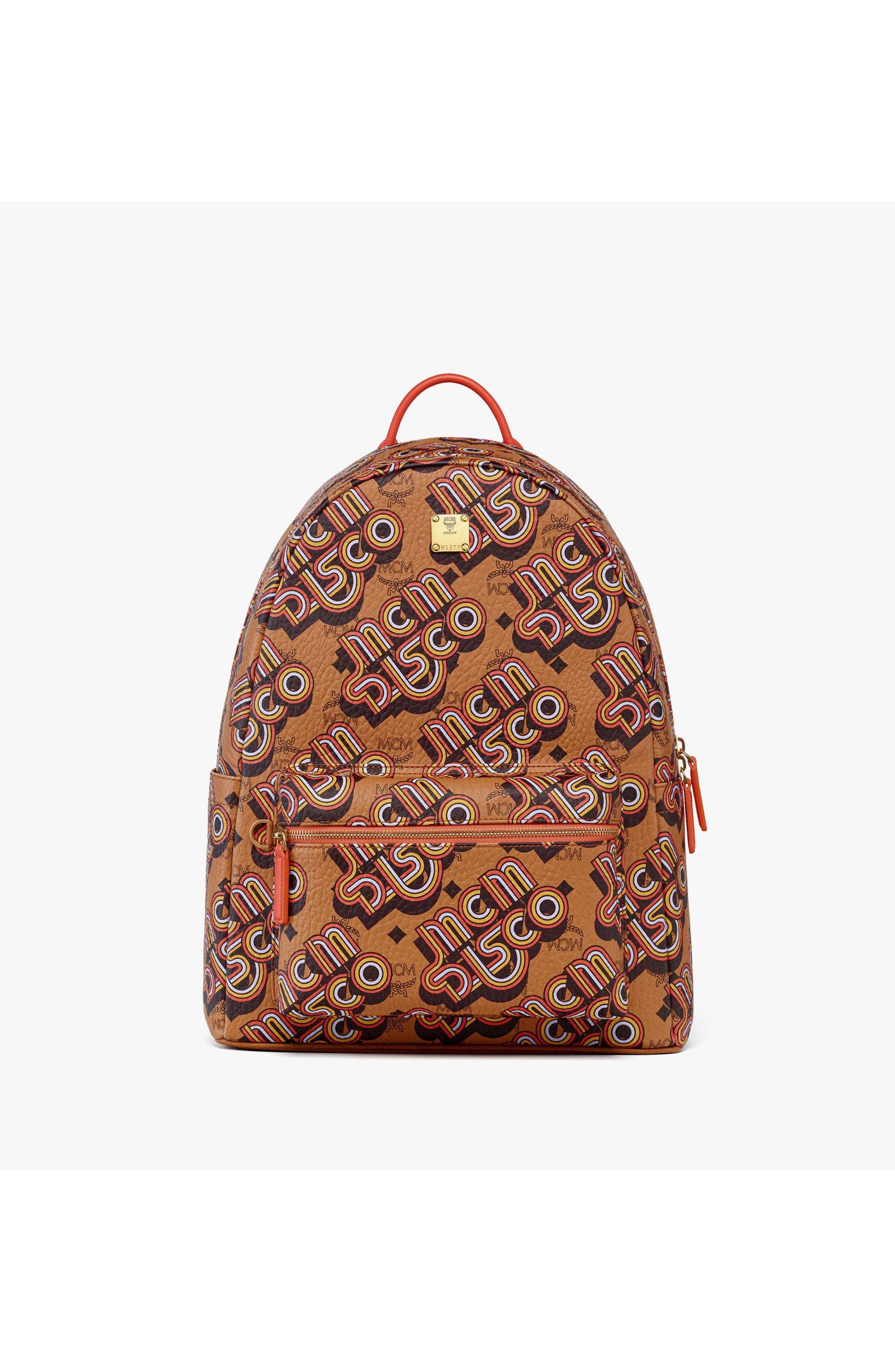 Medium Stark Backpack in Disco Visetos, Main, color, Brown