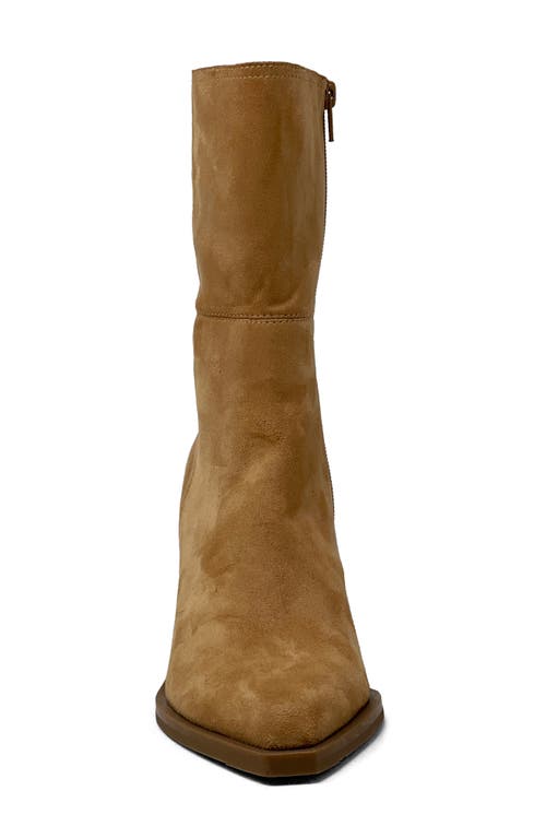 Shushop Venice Block Heel Bootie In Brown