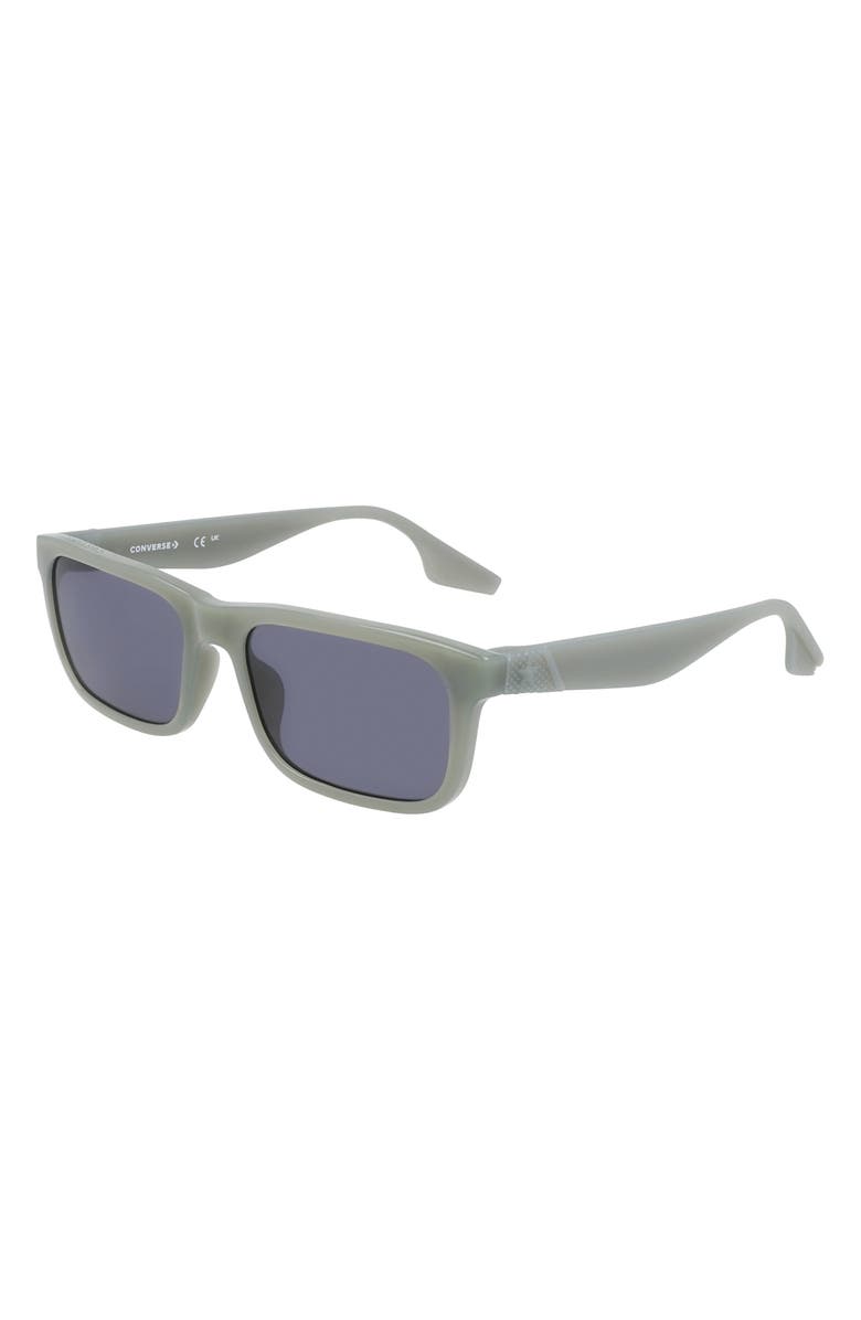 Converse Restore 54mm Rectangular Sunglasses, Alternate, color, Milky Summit Sage