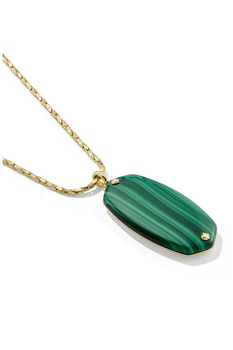 Danielle Riveted Reversible Mother-of-Pearl Pendant Necklace, Alternate, color, GOLD GREEN MALACHITE