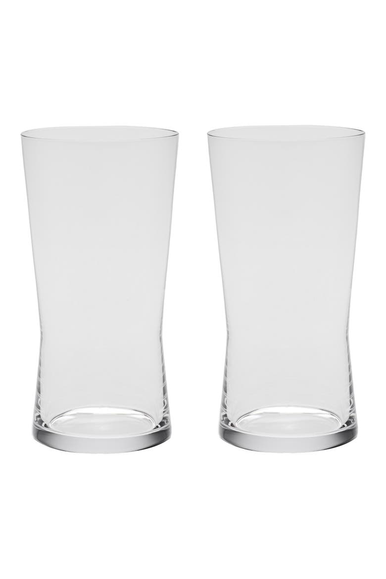 Grace Set of 2 Highball Glasses, Main, color, CLEAR