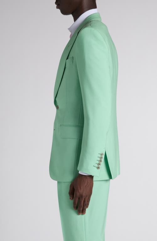 Tom Ford Compact Hopsack Blazer In Green