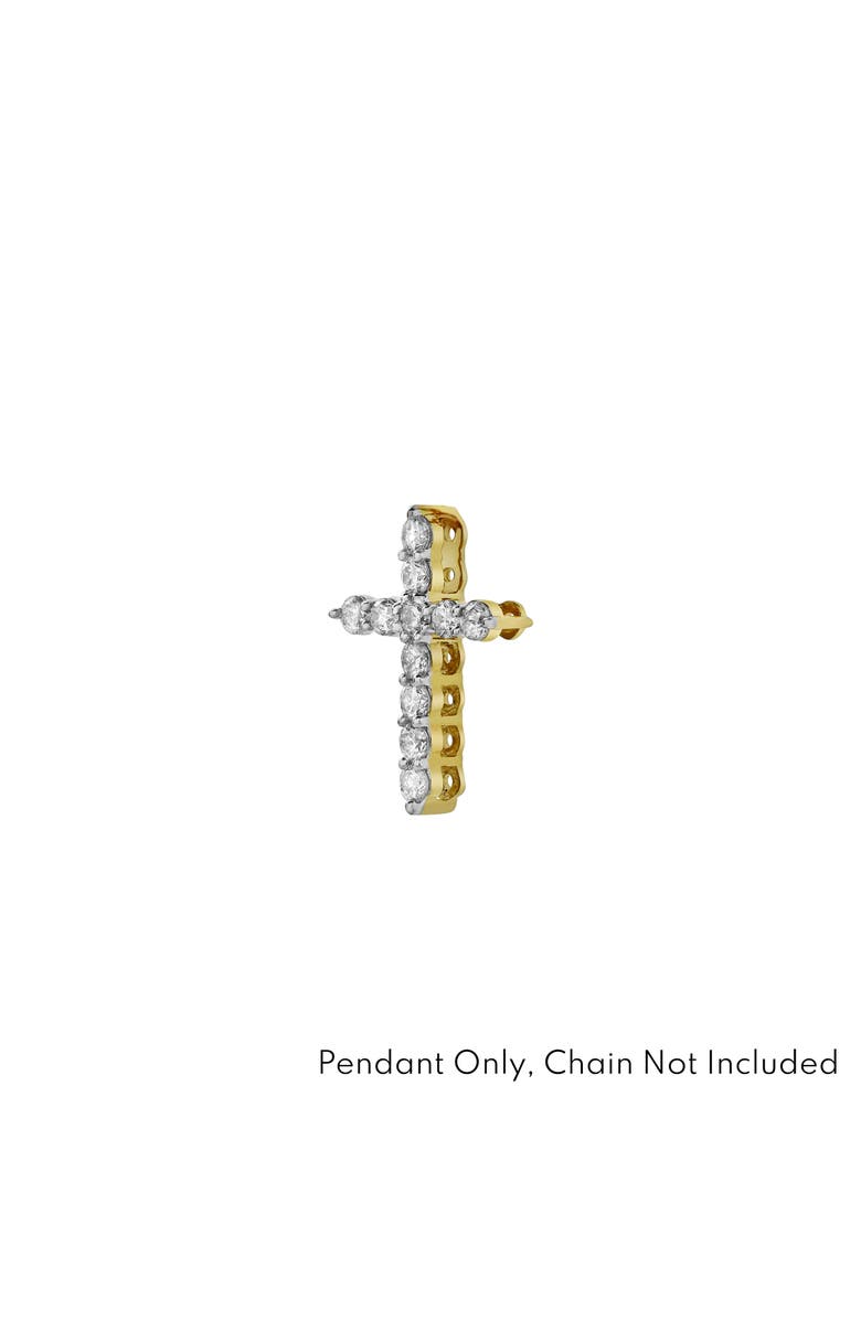 LuvMyJewelry Classic Divine Cross Diamond Pendant in 10K Yellow Gold, Alternate, color, 10K Yellow Gold