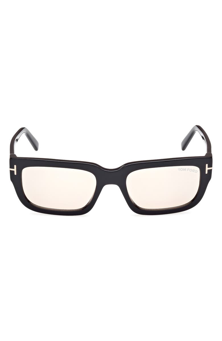 TOM FORD Ezra 54mm Rectangular Sunglasses, Main, color,