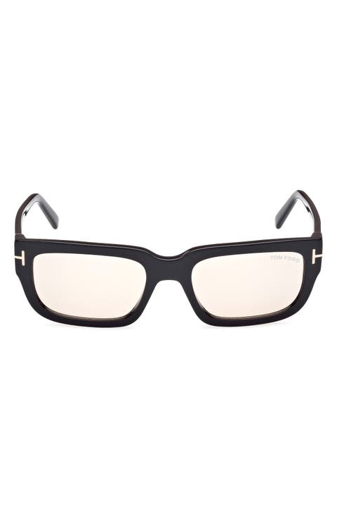 Ezra 54mm Rectangular Sunglasses