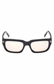 TOM FORD Ezra 54mm Rectangular Sunglasses