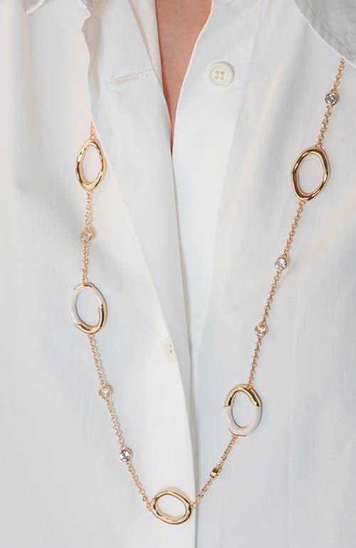 Rc Retro Chic Time Ripples Necklace In Gold