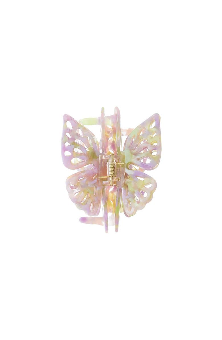 BY ADINA EDEN Pretty In Pink Butterfly Claw Clip, Main, color, Pastel