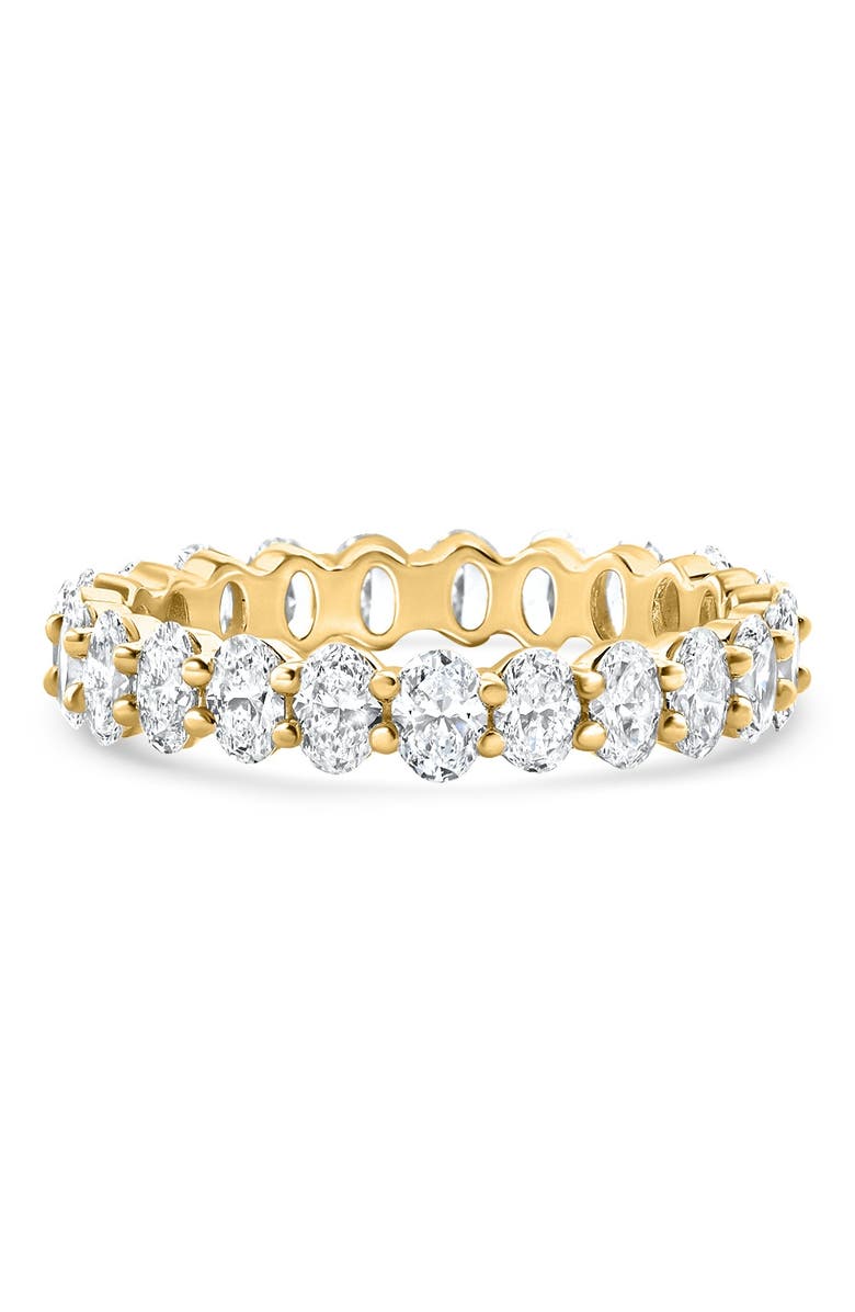 Bliss Diamond 14k Gold 2.25ct Oval Diamond Eternity Ring, Main, color, 14K Yellow Gold