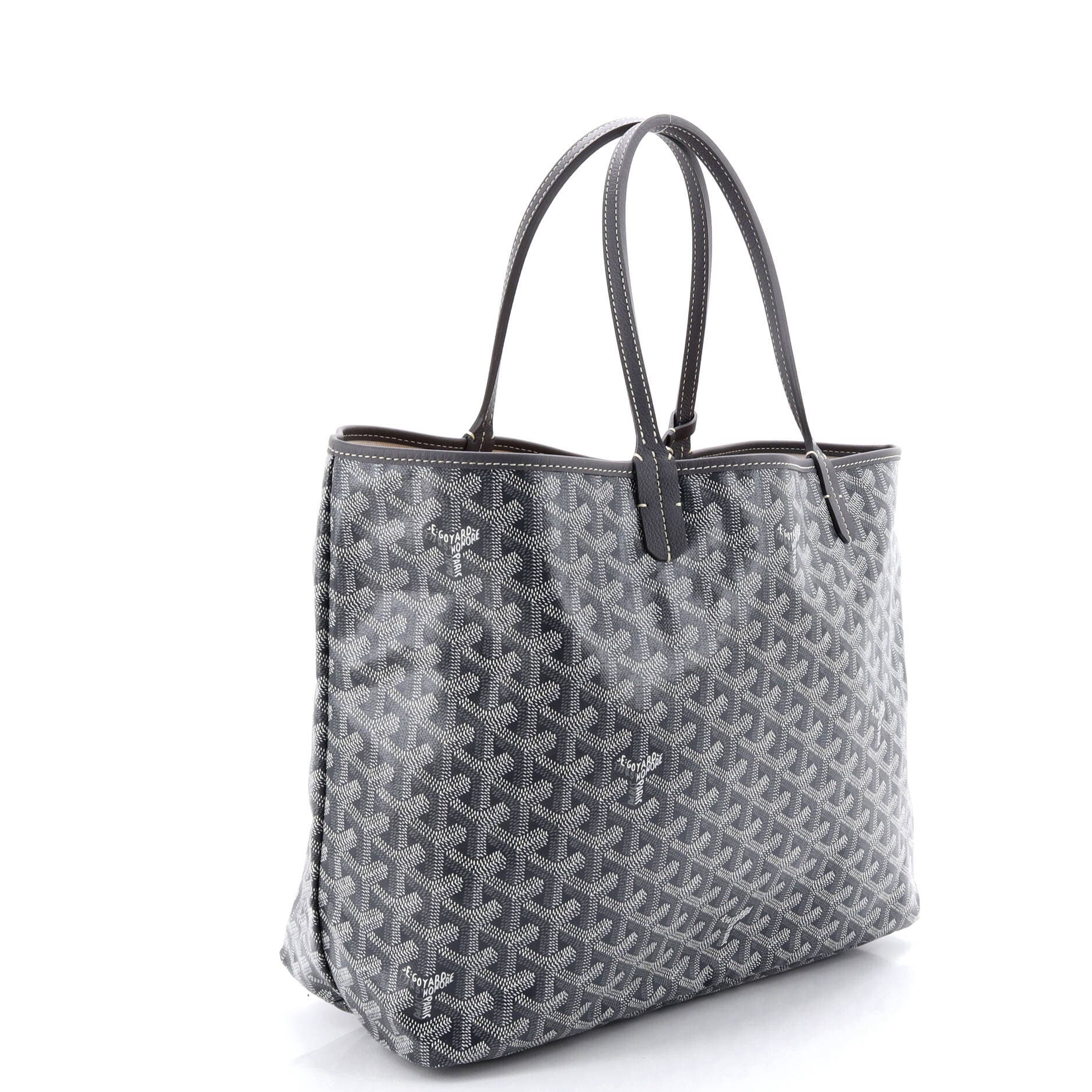 Pre-Owned Goyard Saint Louis Tote Coated Canvas PM, Alternate, color, Gray