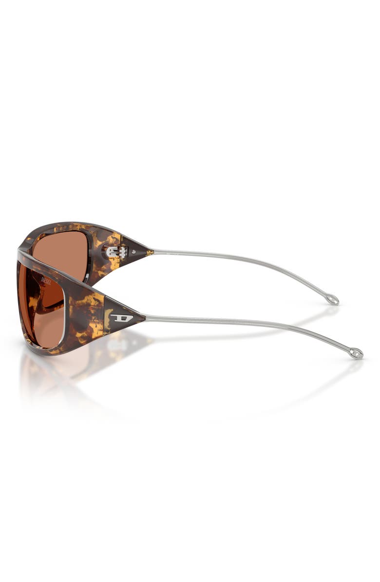 DIESEL<sup>®</sup> DL3001 Geck-D 61mm Oval Sunglasses, Alternate, color, Havana / Light Brown