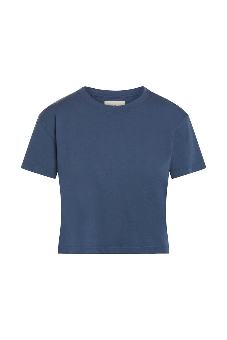 The Crop Top, Alternate, color, Vintage Navy