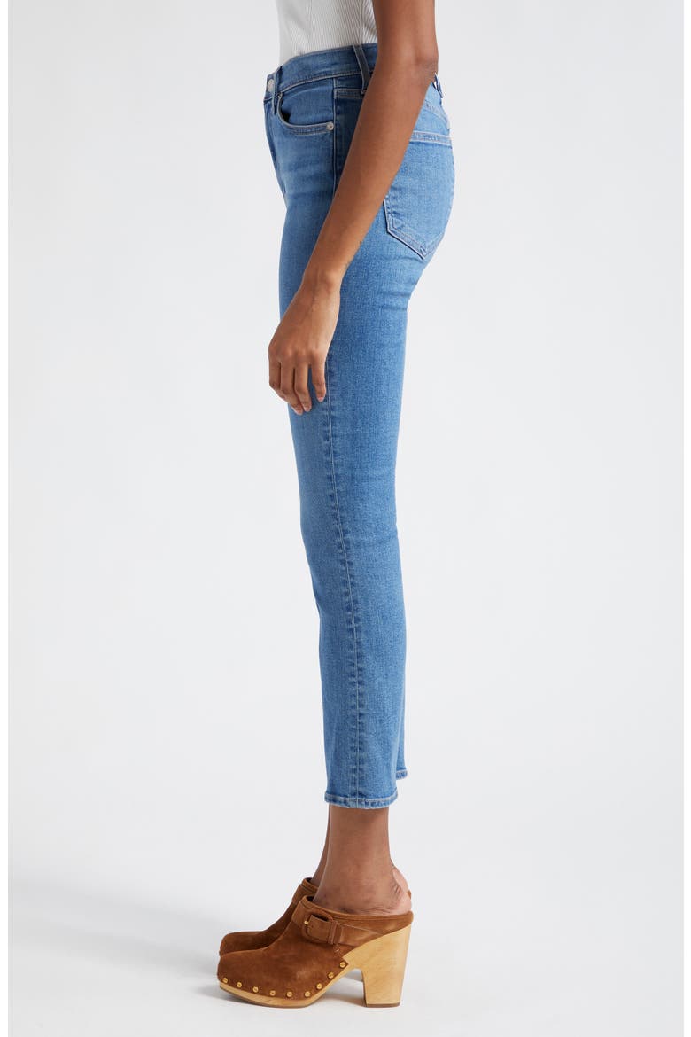 Carly High Waist Crop Kick Flare Jeans, Alternate, color, BRIGHT LAKESHORE