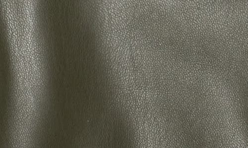 L Agence L'agence Truman Snap Faux Leather Miniskirt In Green
