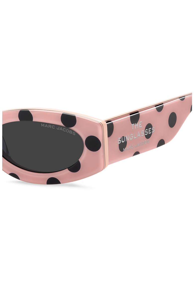 51mm Oval Sunglasses, Alternate, color, PINK BLACK/ GREY