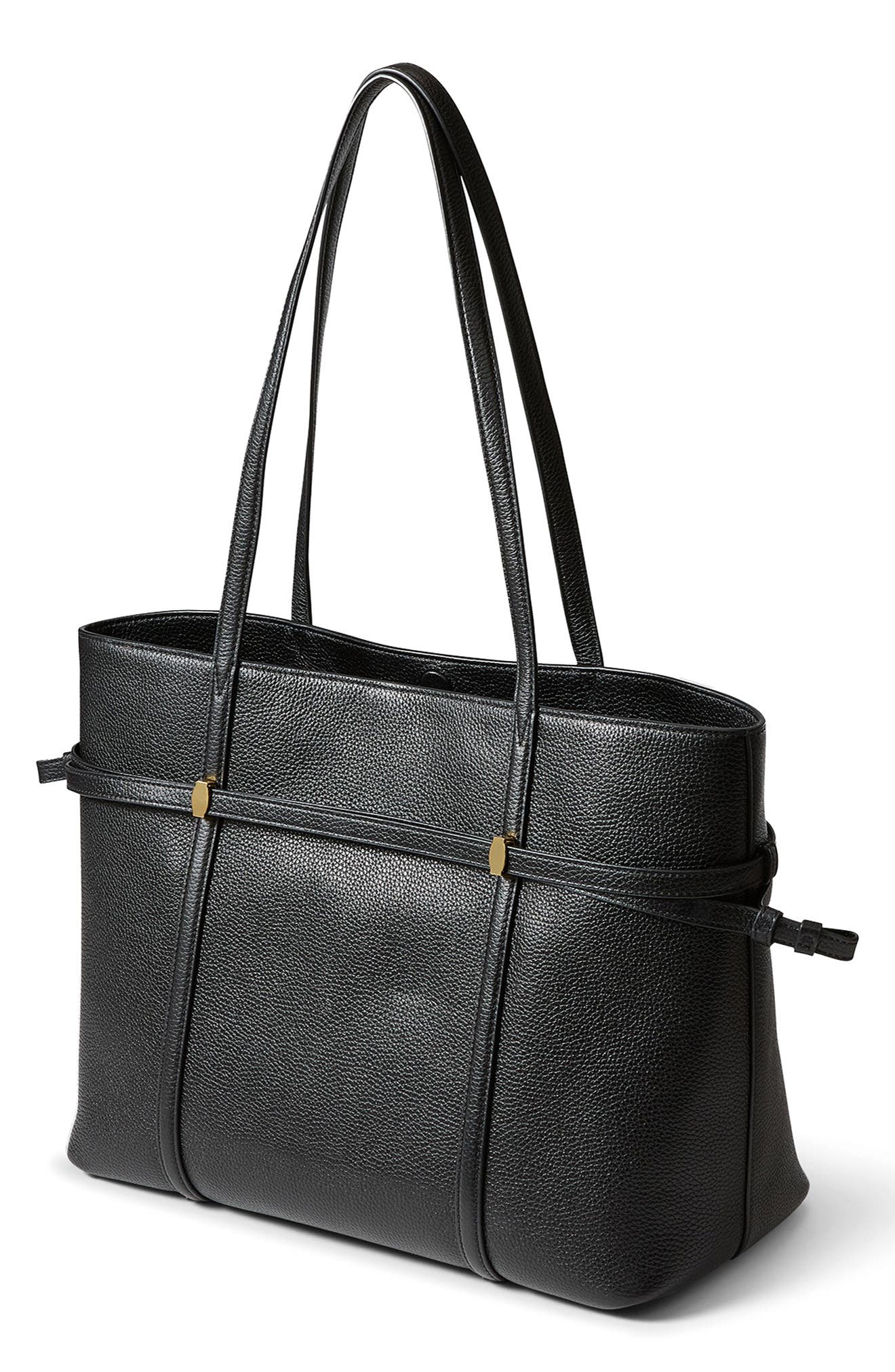 Veronica Beard Lasso Tote Bag, Alternate, color, Black