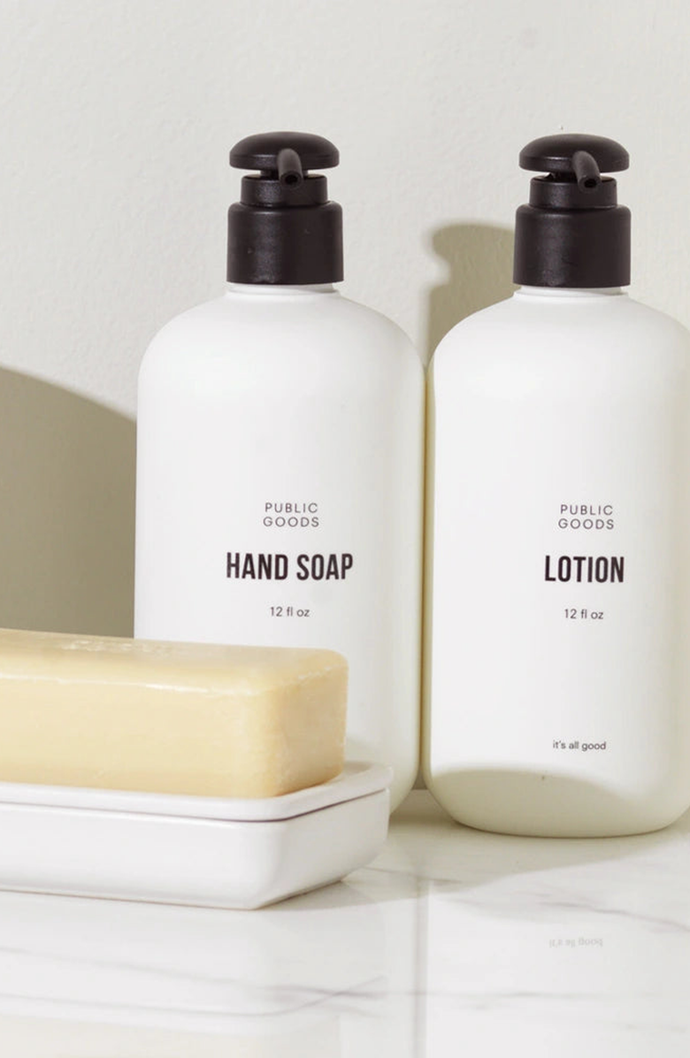 PUBLIC GOODS Lotion and Refill Set, Alternate, color, White
