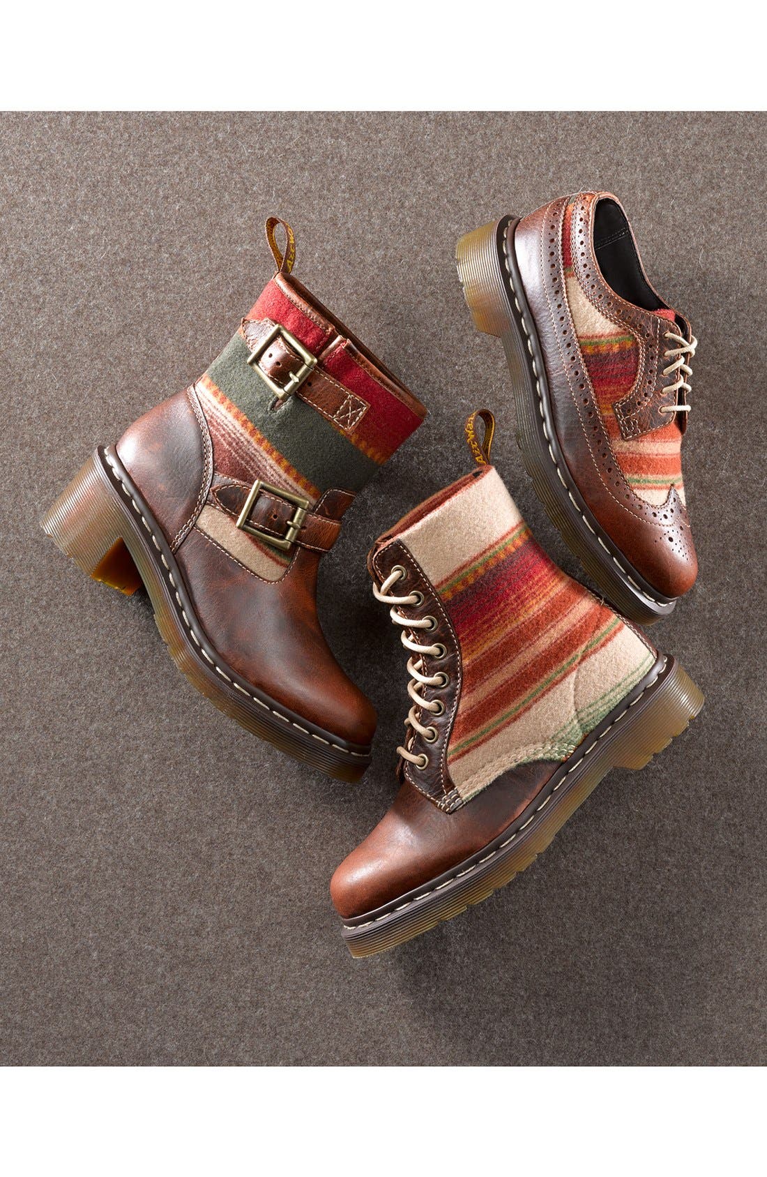 Pendleton for Dr. Martens Boot, Alternate, color, TAN/ BEIGE