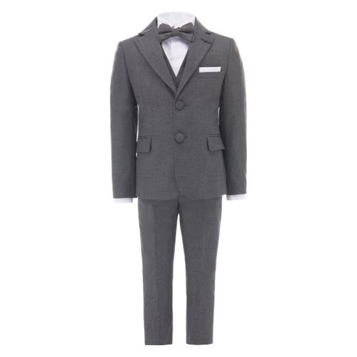 Moustache Peak Lapel Tuxedo In Gray