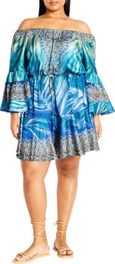City Chic Summer Nights Off the Shoulder Minidress