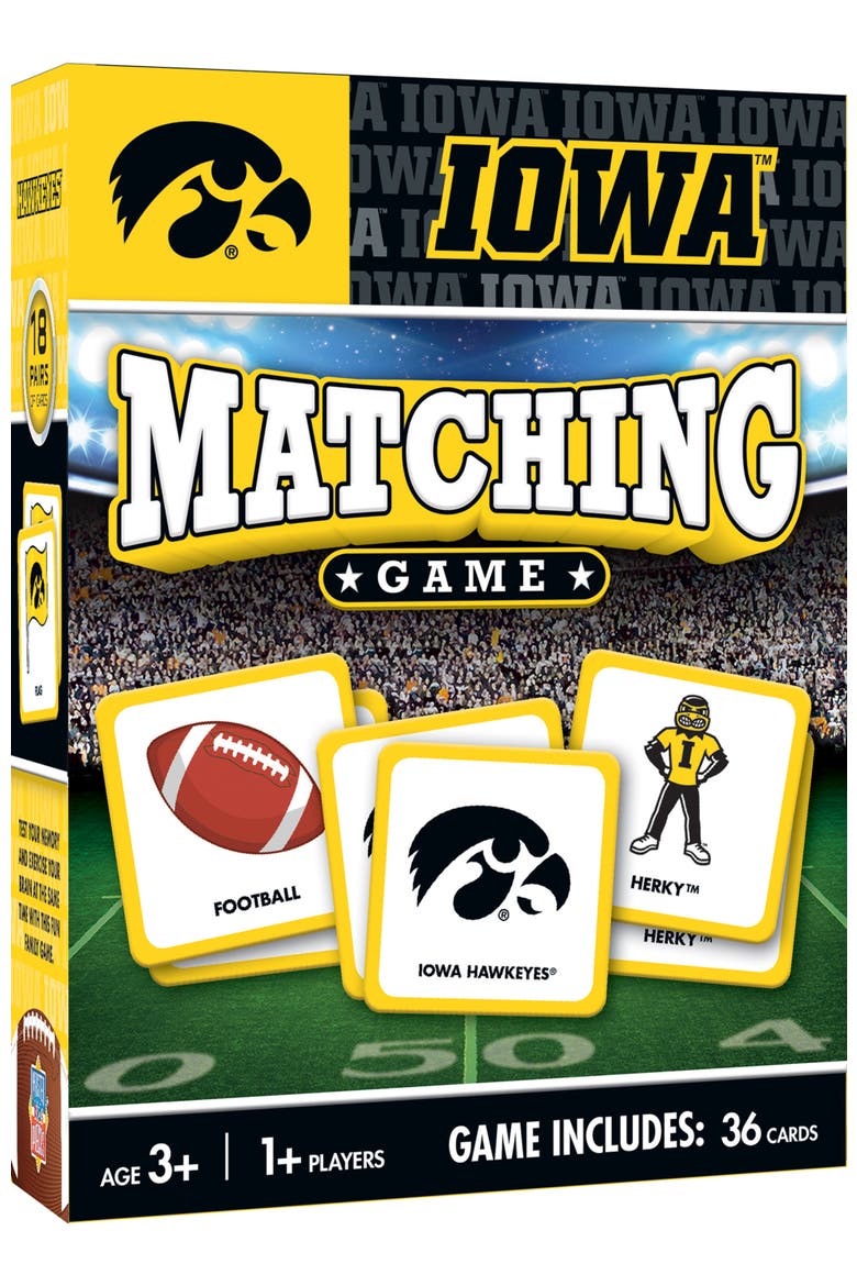 Iowa Hawkeyes Matching Game, Main, color, Multicolor