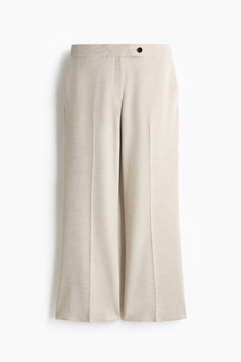 Bootcut Ankle-length Trousers