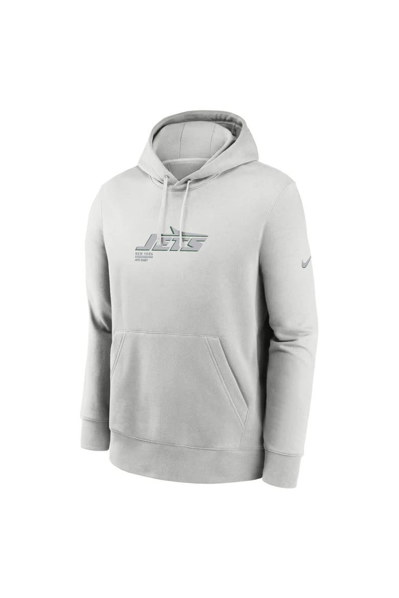 Men's Nike Gray New York Jets Edge Pack French Terry Club Pullover Hoodie, Alternate, color, Gray