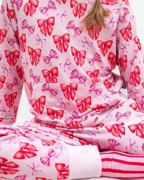 Lev Baby Catalina Bow Sweatshirt In Pink