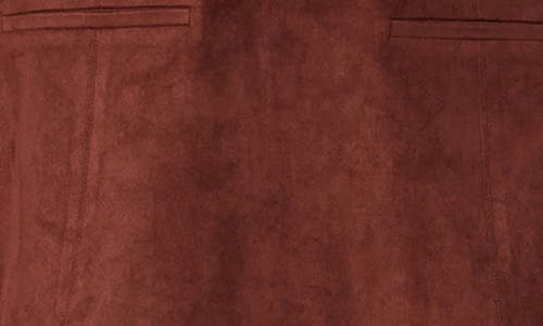 Astr The Label Faux Suede A-line Dress In Brown